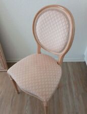 SELVA  2 Armlehnen -Stühle  und 4 ohne Armlehnen  rosa/ weiß gekalkte  Pinie  ..