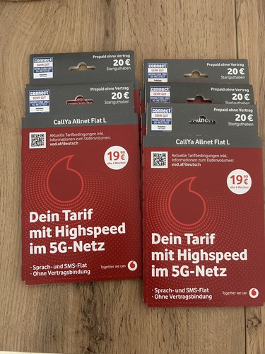 Vodafone prepaid callya - 5x,