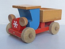 Holzspielzeug altes Spielzeug Holz DDR kleiner LKW kleines Auto