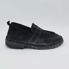 Moma Damenschuhe 39,5 Halbschuhe Schwarz Toskana Wildleder 169AB