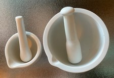 2x Mörser Stössel Granit Gastronomie Gewürzmörser Küchenmörser