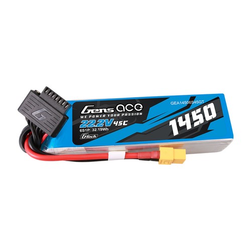 Gens ace 1450mah 45c 6s - 1450mah, 22.2v