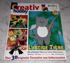 Creativ Hobby 1/1999 Heft + Bastelbogen Tiermotive Dekoideen Buchstützen Windrad