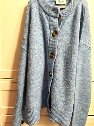 Gina damen strickjacke blau - gina,