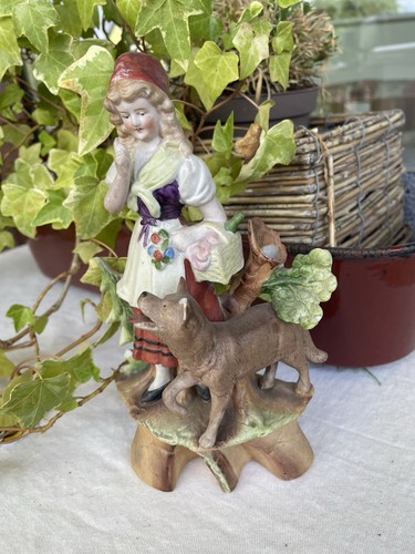 Porzellanfigur rotkäppchen - porzellanfigur,