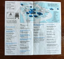 Faltblatt Plan Leipziger Messe