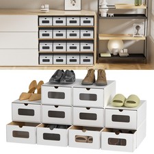 10/20x Schuhboxen Stapelbare