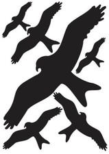 6 Vogel Aufkleber Vögel -