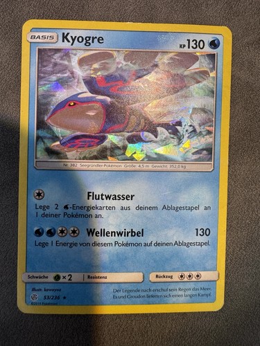 Kyogre cracked ice holo - holo, cec