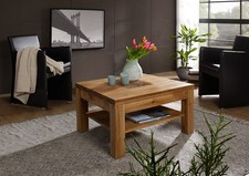 Couchtisch Massivholz 70x70cm Wildeiche Eiche massiv geölt Holz NEU OVP!!!