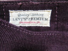 Levi's 312 SLIM SHAPING Cord Jeans Hose W 32 /L 30 Puple Colored Cordhose KULT !
