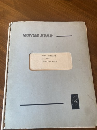 Wayne kerr video - video, oszillator