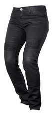 Traumhafte OVERLAP Damen MOTORRAD Jeans beschichtet W30 Kevlar+Protektoren 140,-