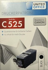 United Office Druckerpatrone C525 Schwarz Kompatibel mit Canon