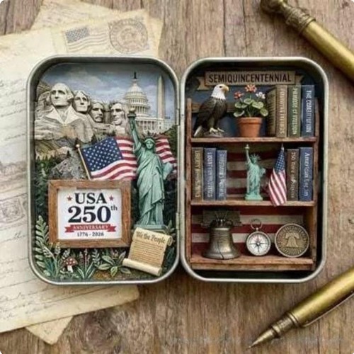 Miniatur kunstdose szene - miniatur,