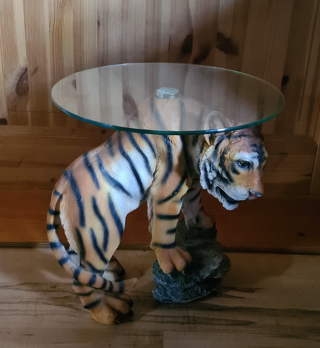 Tiger figur blumenständer mit - figur,