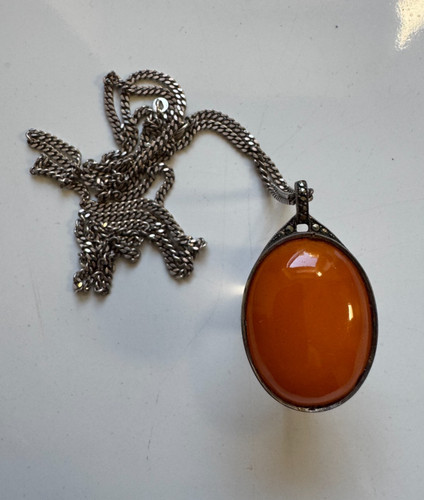 Art deco anhänger 835er - anhänger,