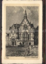 Dresden Georgenturm Kuenstlerkarte Wollmann Sammlung