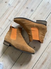 KROLL Schuhe Chelsea Cognac Orange Leder Gr. 39
