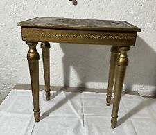 Vitrinentisch mit Vergoldeten Holz Mit Deckel