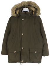 Arctic Circle Polar Parka Jacke Herren M mit Daunen Gefullt mit Kapuze Grun