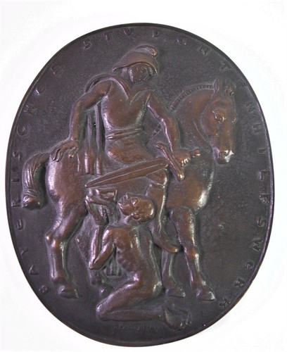 Bronze relief bayerisches - bronze,