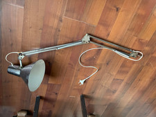 verchromte 70er Architektenlampe Schreibtisch Lampe Gelenklampe Werkstatt Silber