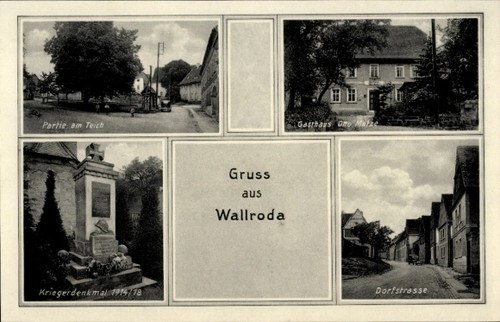 Wallroda arnsdorf sachsen - ak,