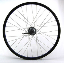 Hinterrad 28" schwarz 32-Loch Felge mit 7-Gang Nexus Nabenschaltung mit Zubehör