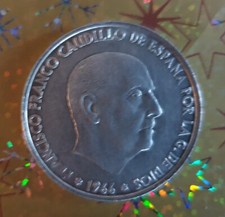 Spanien 100 Pesetas 1966 FRANCISCO FRANCO CAUDILLO DE ESPANA POR LA G . DE...