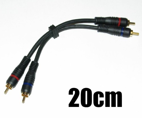 Audio cinchkabel 20cm stereo - cinchkabel,