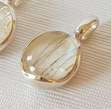 Charlotte Ehinger Schwarz Anhänger Wave Cup Labradorit *NEU*