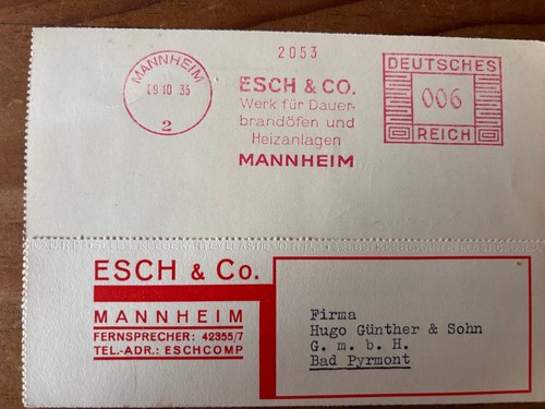 Esch mannheim werk für - mannheim,,