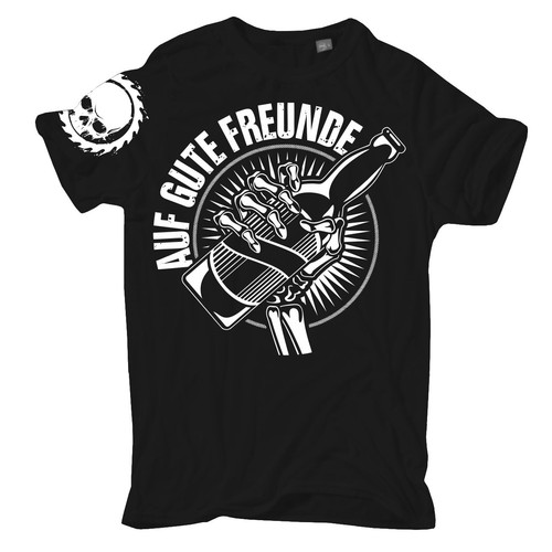 Shirt auf gute freunde - t-shirt, bis