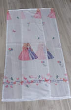 Kinder Schiebegardine Barbie Prinzessin 2  Schals mit Klettband 60 x 150