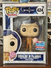 Funko Pop Figur Coraline In Pajamas 424 NYCC Limited Excl 2018 Mit Protektor