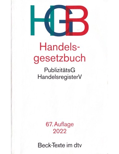 Hgb handelsgesetzbuch 2022 - 2022, |