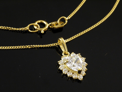 585 goldkette mit kleinem herz - kleinem,