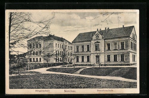 Nerchau civic school with - school,