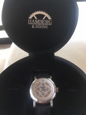 herrenuhr automatik gebraucht der Marke Hamberg& Söhne mit Lederband