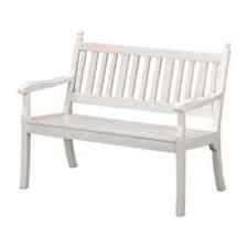 BLOME Landhausbank Hohenzollern 3 Sitzer, 160 cm, weiß, demontiert Gartenmöbel
