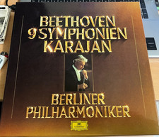 Beethoven - 9 Symphonies, KARAJAN, BPO, 8 LP, DGG, STEREO