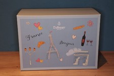 hochwertige Dallmayr Schachtel Box Magnetverschluss Stroh Strohseide *** Paris