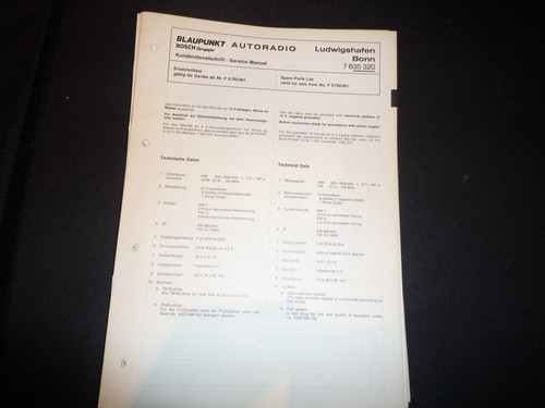 Original service manual - original,