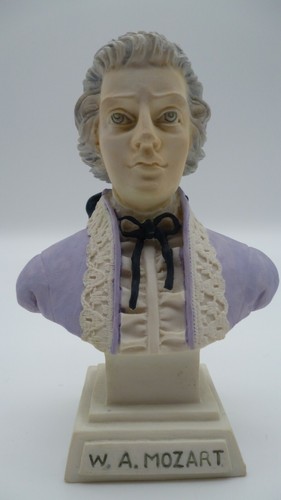 Mozart büste alabaster - -büste-,