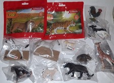 12 SCHLEICH Tiere Konvolut NEU BAUERNHOF, WILDTIERE TIGER, JAGUAR, KALB usw. 