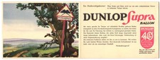 Werbebillet Dunlop Supra Ballon-Reifen, unebenes Gelände 