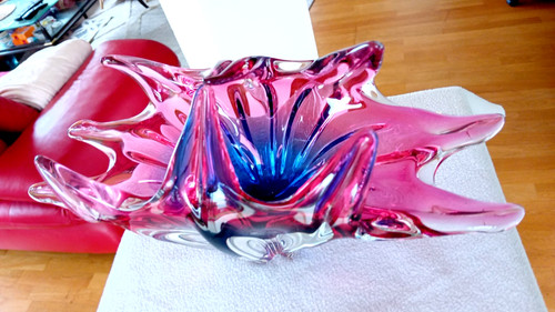 Schwere glas schale - schwere,