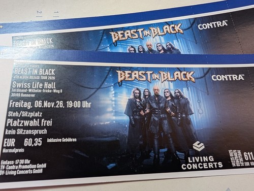 Konzert tickets beast in - beast,