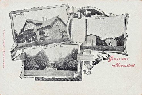 Bad bramstedt ansichtskarte - bad,